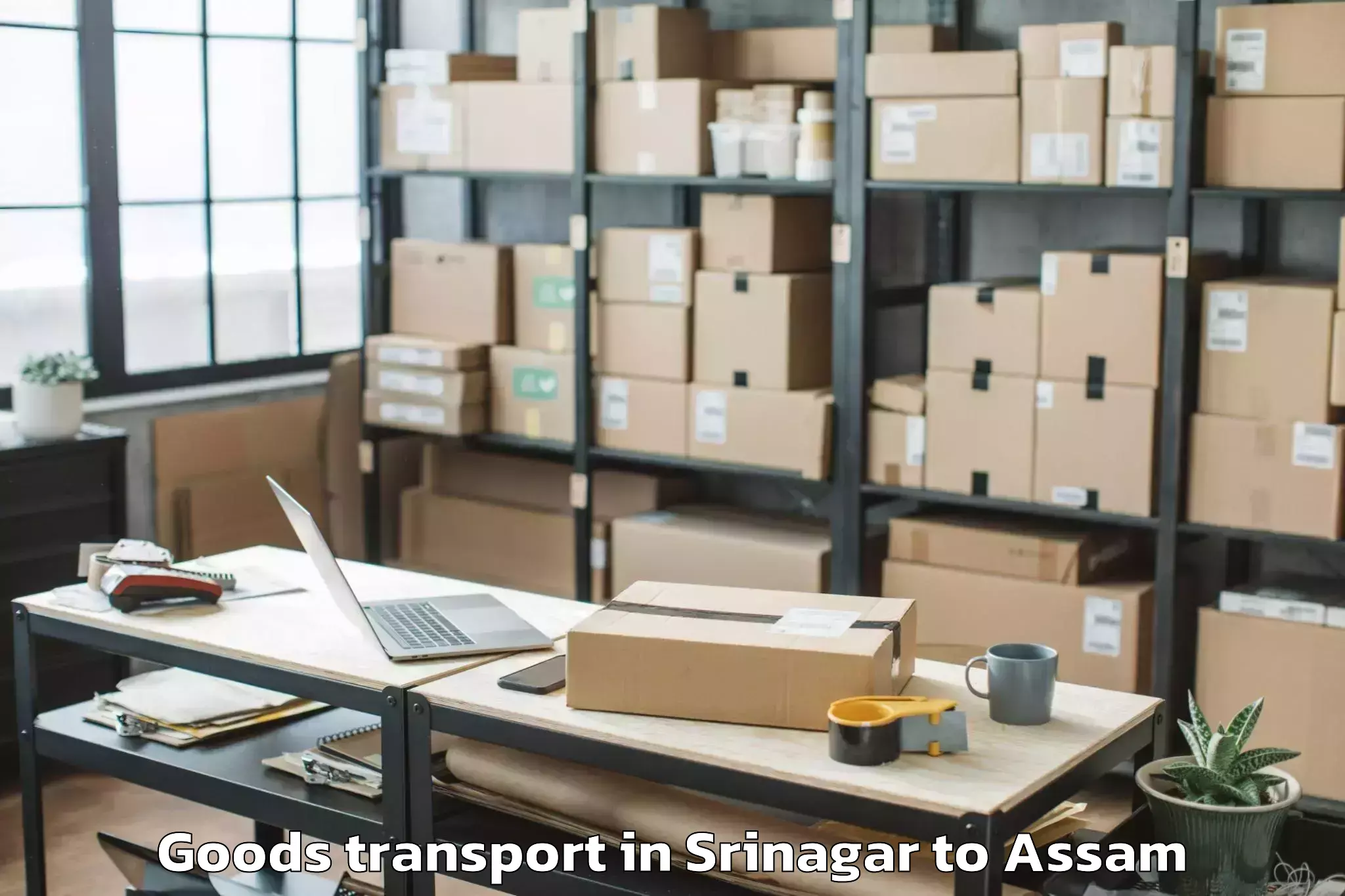 Srinagar to Banekuchi Goods Transport Booking